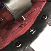 Chanel Calfskin Leather shopping bag balck - 4
