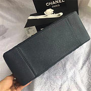 Chanel original caviar calfskin shopping tote Navy blue bag with gold hardware - 4