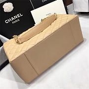 Chanel original caviar calfskin shopping tote Apricot bag with gold hardware - 3