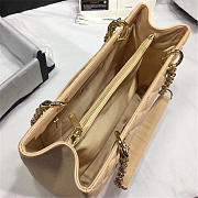 Chanel original caviar calfskin shopping tote Apricot bag with gold hardware - 4