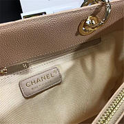 Chanel original caviar calfskin shopping tote Apricot bag with gold hardware - 5