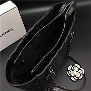 Chanel Lambskin Leather tote bag Black - 6