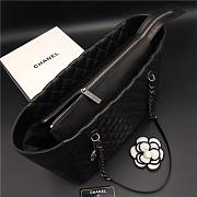 Chanel Lambskin Leather tote bag Black - 4