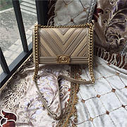 Chanel calfskin Leboy bag beige with gold hardware 25cm - 1