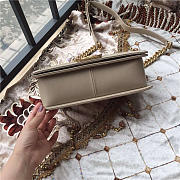 Chanel calfskin Leboy bag beige with gold hardware 25cm - 6