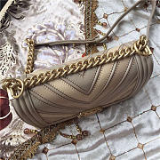 Chanel calfskin Leboy bag beige with gold hardware 25cm - 5