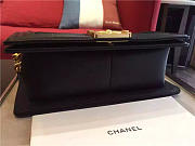 Chanel calfskin Leboy bag black with gold hardware 25cm - 4