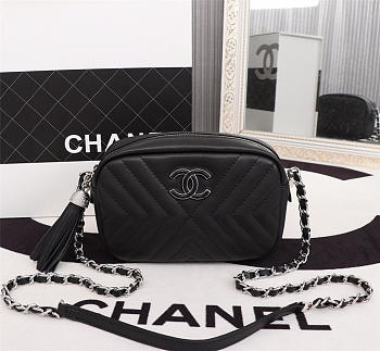 Chanel Camera Case Handbag Black