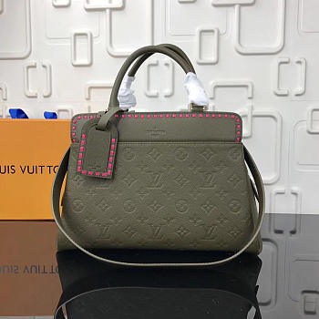 Louis Vuitton Vosges MM Monogram Empreinte Leather Handbags Green