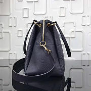 Louis Vuitton Monogram Empreinte Leather Bag Black M43719 - 5