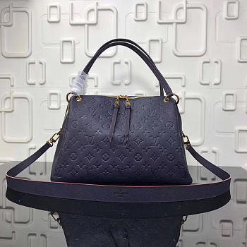 Louis Vuitton Monogram Empreinte Leather Bag Blue M43719