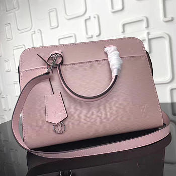 Louis Vuitton Vaneau Cuir Ecume Leather Handbag Pink