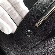 Louis Vuitton Vaneau Cuir Ecume Leather Handbag Black - 6