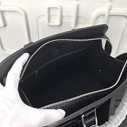 Louis Vuitton Vaneau Cuir Ecume Leather Handbag Black - 2