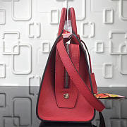 Louis Vuitton Vaneau Cuir Ecume Leather Handbag Red - 5