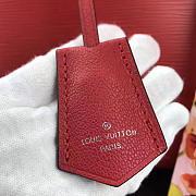 Louis Vuitton Vaneau Cuir Ecume Leather Handbag Red - 2