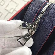 Louis Vuitton Vaneau Cuir Ecume Leather Handbag Blue - 2