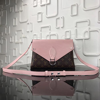 Louis Vuitton Saint Michel Monogram Epi Leather Bag With Pink M44033