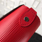 Louis Vuitton Saint Michel Monogram Epi Leather Bag With Red M44033 - 4