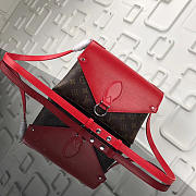 Louis Vuitton Saint Michel Monogram Epi Leather Bag With Red M44033 - 5