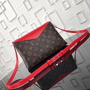 Louis Vuitton Saint Michel Monogram Epi Leather Bag With Red M44033 - 6