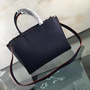 Louis Vuitton Lockmeto Calfskin Handbags Navy Blue M54570 - 6