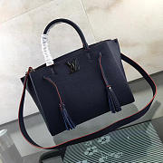 Louis Vuitton Lockmeto Calfskin Handbags Navy Blue M54570 - 4