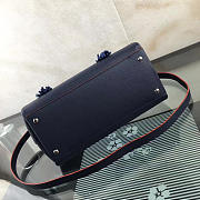 Louis Vuitton Lockmeto Calfskin Handbags Navy Blue M54570 - 2