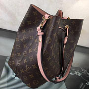 Louis Vuitton Neonoe Monogram Calfskin Bucket Bag Pink M44021 - 5