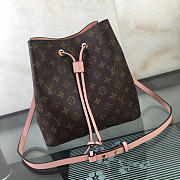 Louis Vuitton Neonoe Monogram Calfskin Bucket Bag Pink M44021 - 2