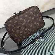 Louis Vuitton Neonoe Monogram Calfskin Bucket Bag Black M44021 - 6