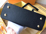 Louis Vuitton Leather Capucines Bag N94519 Black - 2