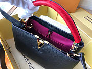 Louis Vuitton Leather Capucines Bag N94519 Black - 5