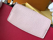 Louis Vuitton Leather Capucines Bag N94519 Rose Red - 2