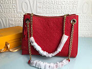 Louis Vuitton Monogram Empreinte Leather Handbags M43758 Red - 1