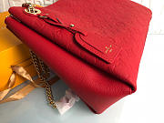 Louis Vuitton Monogram Empreinte Leather Handbags M43758 Red - 6