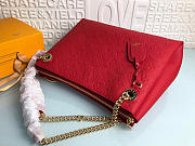 Louis Vuitton Monogram Empreinte Leather Handbags M43758 Red - 2
