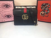 Gucci GG Marmont Leather Shoulder Bag 476468 black - 2