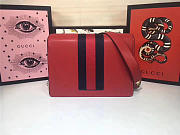 Gucci GG Marmont Leather Shoulder Bag 476468 Red - 4