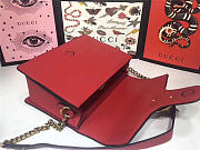 Gucci GG Marmont Leather Shoulder Bag 476468 Red - 6