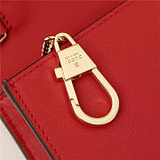  Gucci Sylvie Leather Super Mini Bag Red 484646 - 2
