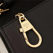  Gucci Sylvie Leather Super Mini Bag Black 484646 - 4