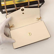 Gucci Sylvie Leather Super Mini Bag Beige 484646 - 6