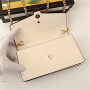 Gucci Sylvie Leather Super Mini Bag Beige 484646 - 3