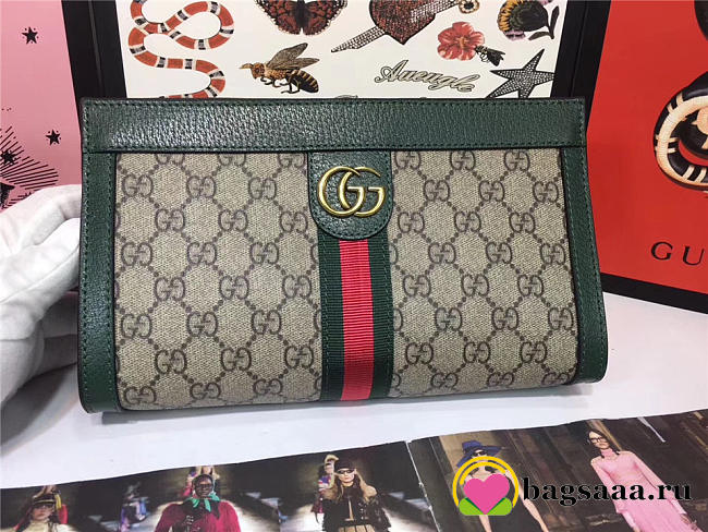 Gucci PVC Leather women bag 493677 Green - 1