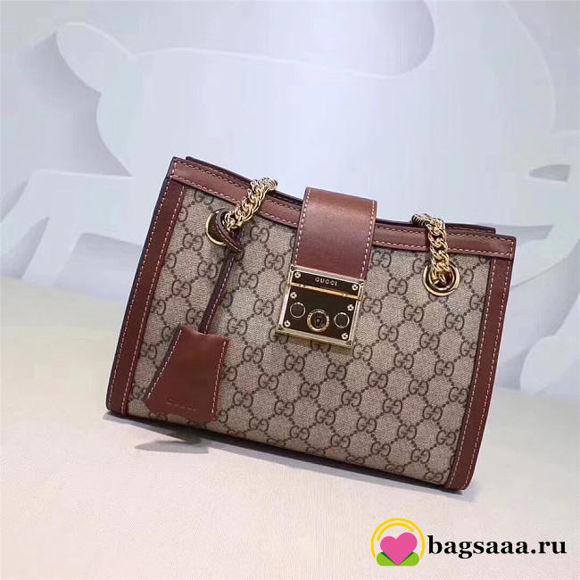 Gucci Padlock small shoulder bag 498156 Brown - 1