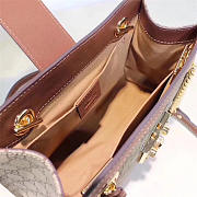 Gucci Padlock small shoulder bag 498156 Brown - 4