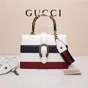 Gucci Women's Dionysus Leather Top Handle Bag 421999 White - 1