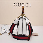 Gucci Women's Dionysus Leather Top Handle Bag 421999 White - 5