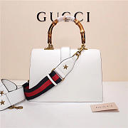Gucci Women's Dionysus Leather Top Handle Bag 421999 White - 2
